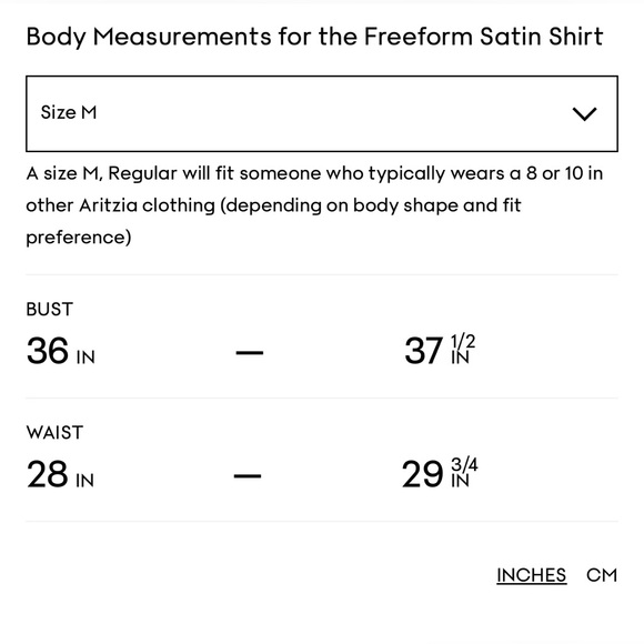 Wilfred Freeform Satin Shirt- Anise Brown -Size M-NWT - Picture 10 of 10